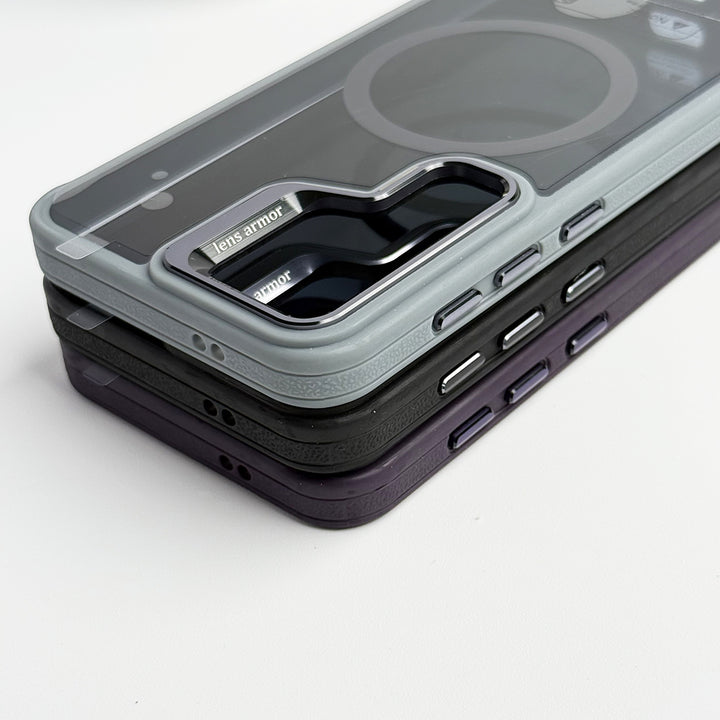 SamSung Galaxy S24 Plus Acrylic Shield Shockproof MagSafe Case With Metal Camera Ring