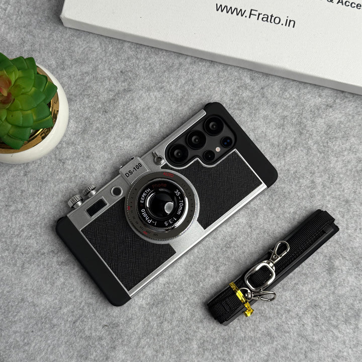 Samsung Galaxy S25 Ultra 3D Retro Vintage Camera Case Cover