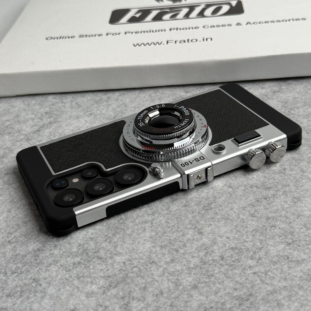 Samsung Galaxy S25 Ultra 3D Retro Vintage Camera Case Cover