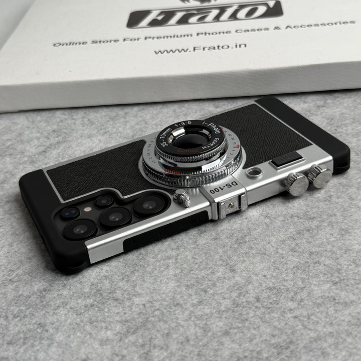 Samsung Galaxy S25 Ultra 3D Retro Vintage Camera Case Cover