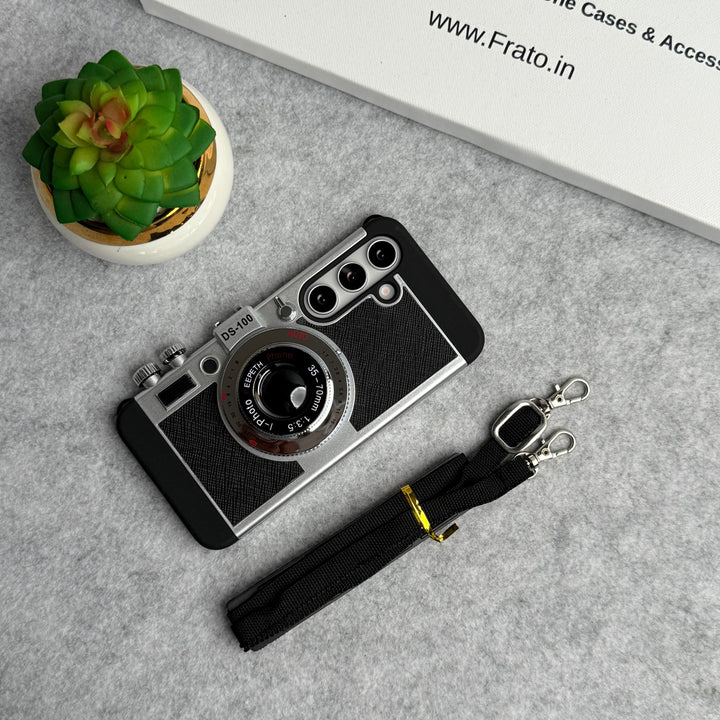 Samsung Galaxy S24 3D Retro Vintage Camera Case Cover