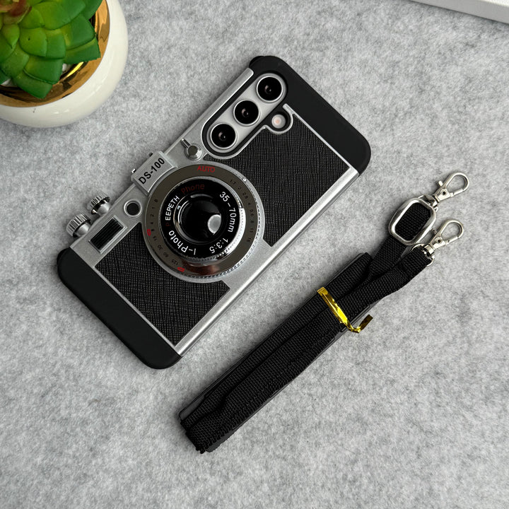 Samsung Galaxy S24 3D Retro Vintage Camera Case Cover