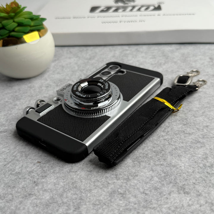 Samsung Galaxy S24 3D Retro Vintage Camera Case Cover