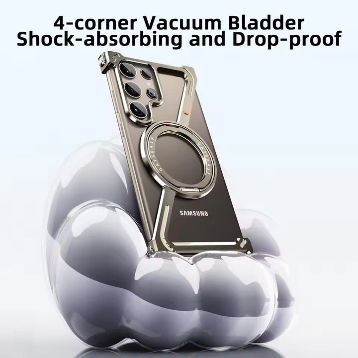 Samsung Galaxy S25 Ultra Z Shape Aluminum Metal Rotating Kickstand Frameless Design