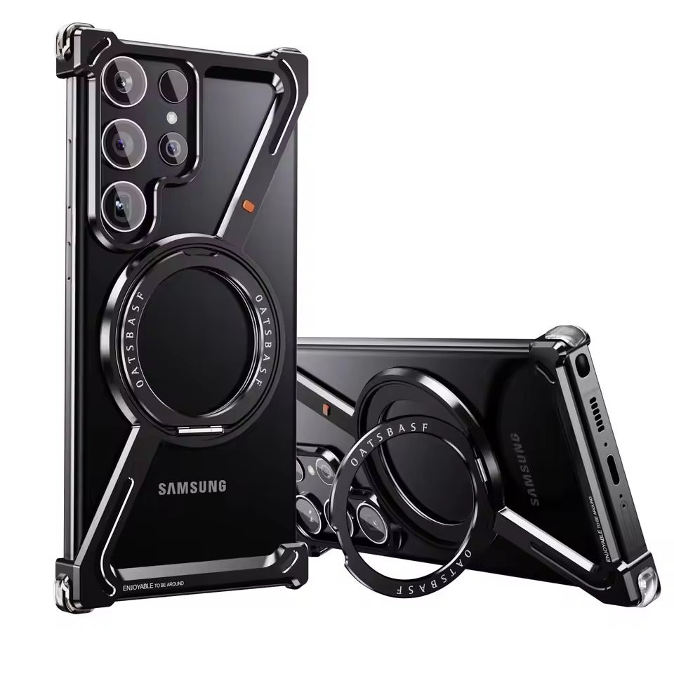 Samsung Galaxy S25 Ultra Z Shape Aluminum Metal Rotating Kickstand Frameless Design