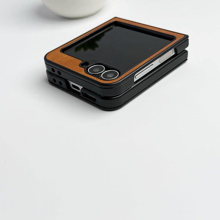 Samsung Galaxy Z Flip 6 MS Ring PU Leather Cover