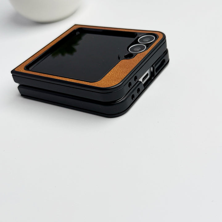 Samsung Galaxy Z Flip 6 MS Ring PU Leather Cover