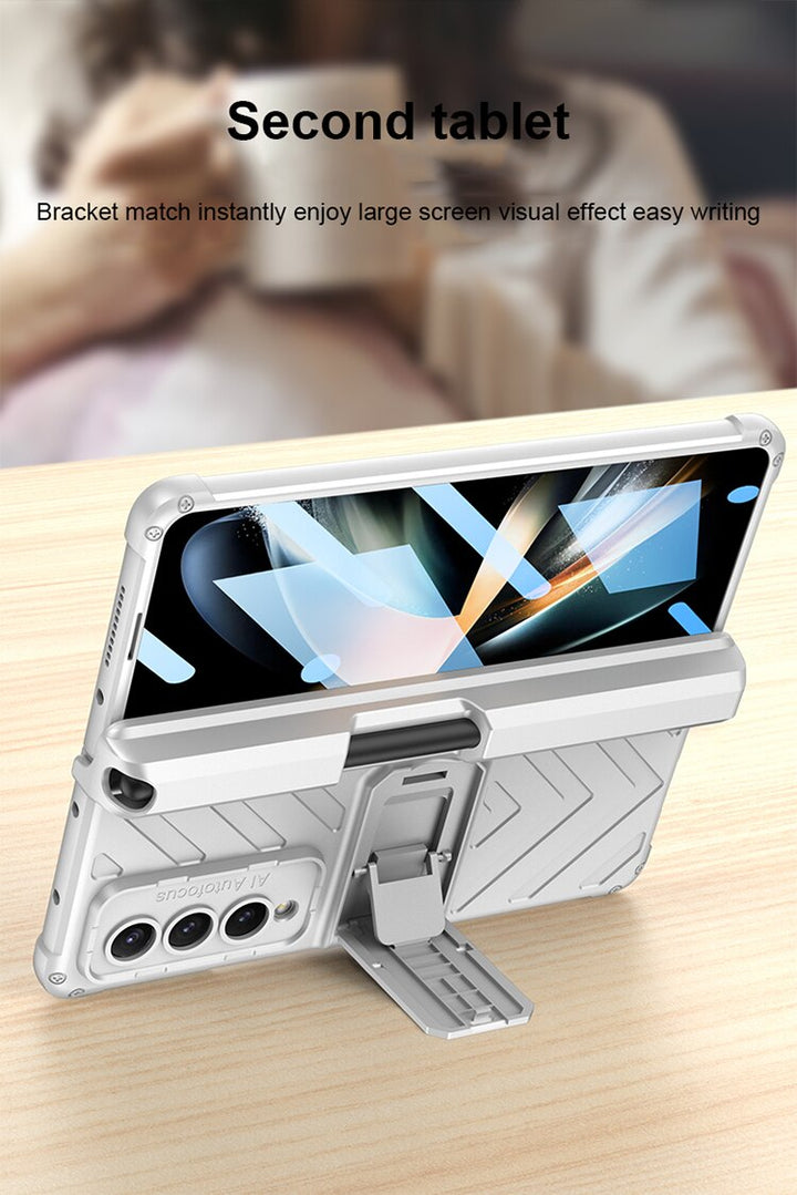 Samsung Galaxy Z Fold 4 Adjustable Kickstand & Pen Holder Case Cover