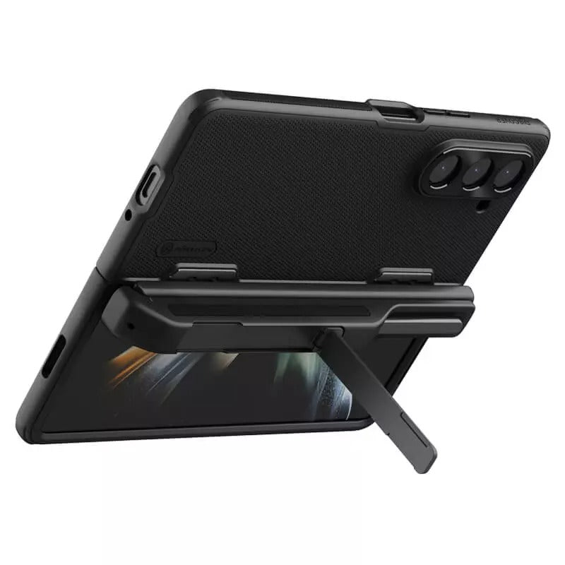 Samsung Galaxy Z Fold 5 Nillkin Frost Shield With Stand and S Pen Slot Case Cover BLACK