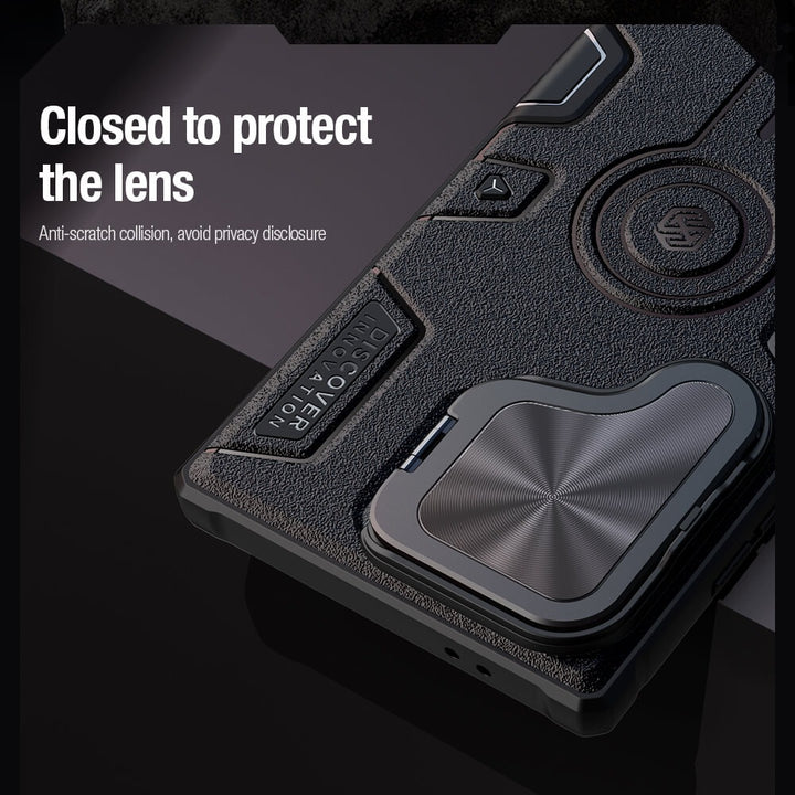 Samsung Galaxy S24 Ultra Nillkin CamShield Armor Prop Camera Protective Cover Black