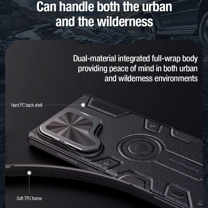 Samsung Galaxy S24 Ultra Nillkin CamShield Armor Prop Camera Protective Cover Black