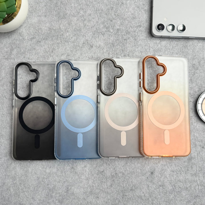 Samsung Galaxy S24 Dual Color Shade Smoke Matte MagSafe Case Cover