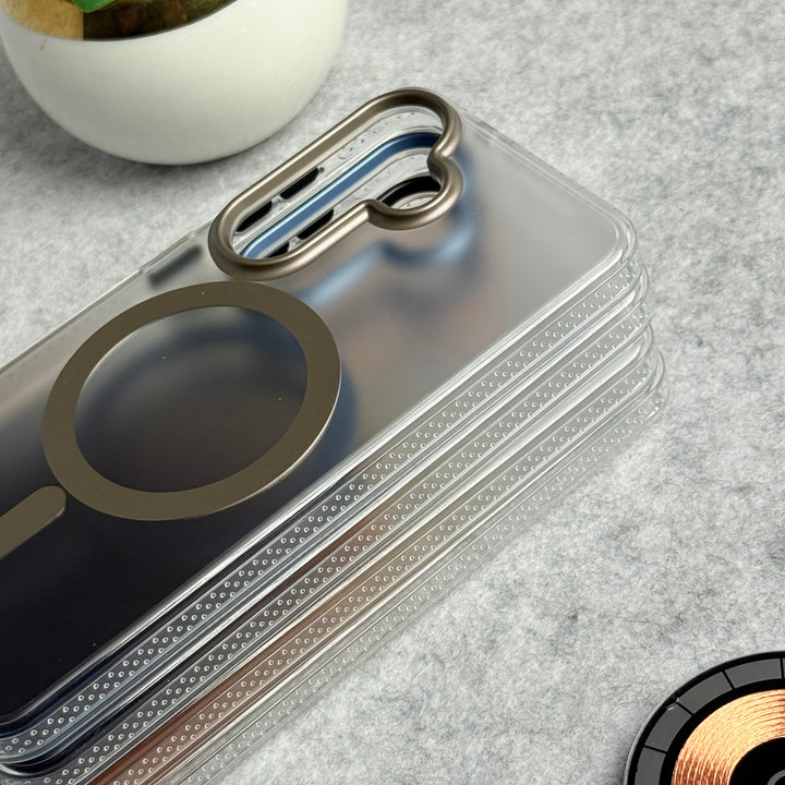 Samsung Galaxy S24 Dual Color Shade Smoke Matte MagSafe Case Cover