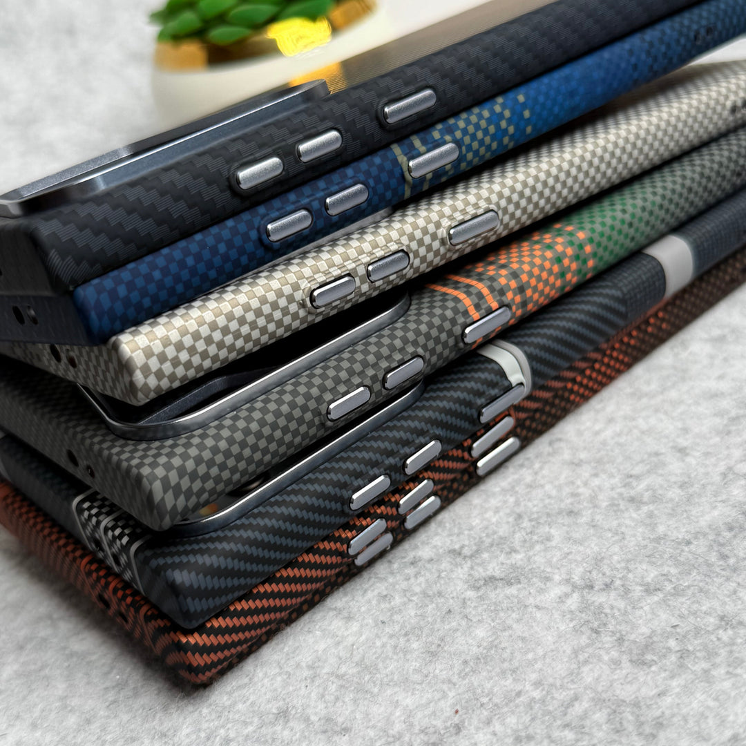 Samsung Galaxy S23 Ultra Carbon Fiber Texture Aramid Design Hard Pc MagSafe Case Cover