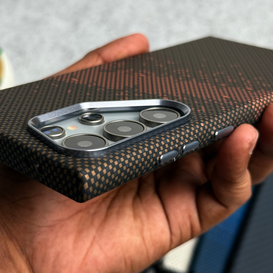 Samsung Galaxy S23 Ultra Carbon Fiber Texture Aramid Design Hard Pc MagSafe Case Cover