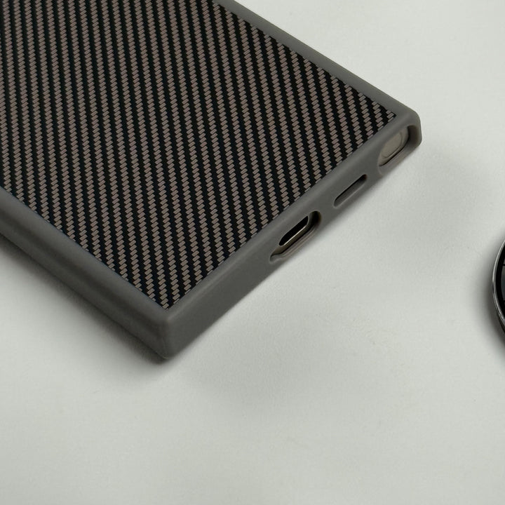 Samsung Galaxy S24 Ultra Premium Carbon Fiber Texture MagSafe Magnetic Case Cover
