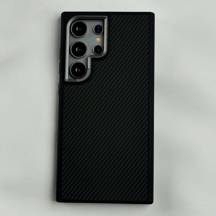 Samsung Galaxy S24 Ultra Premium Carbon Fiber Texture MagSafe Magnetic Case Cover