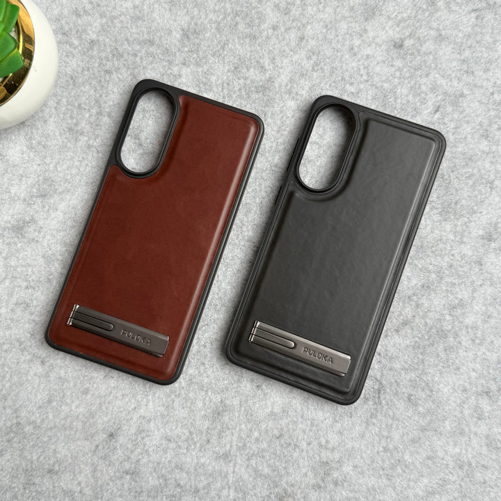 Samsung Galaxy S25 Edge PU Leather Inbuilt Stand Case Cover
