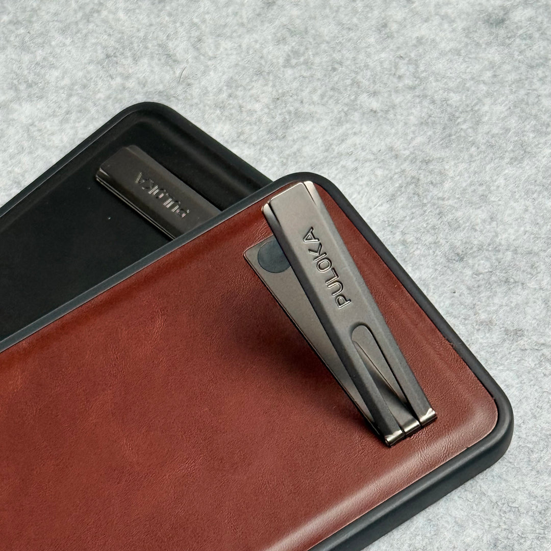 Samsung Galaxy S25 Edge PU Leather Inbuilt Stand Case Cover