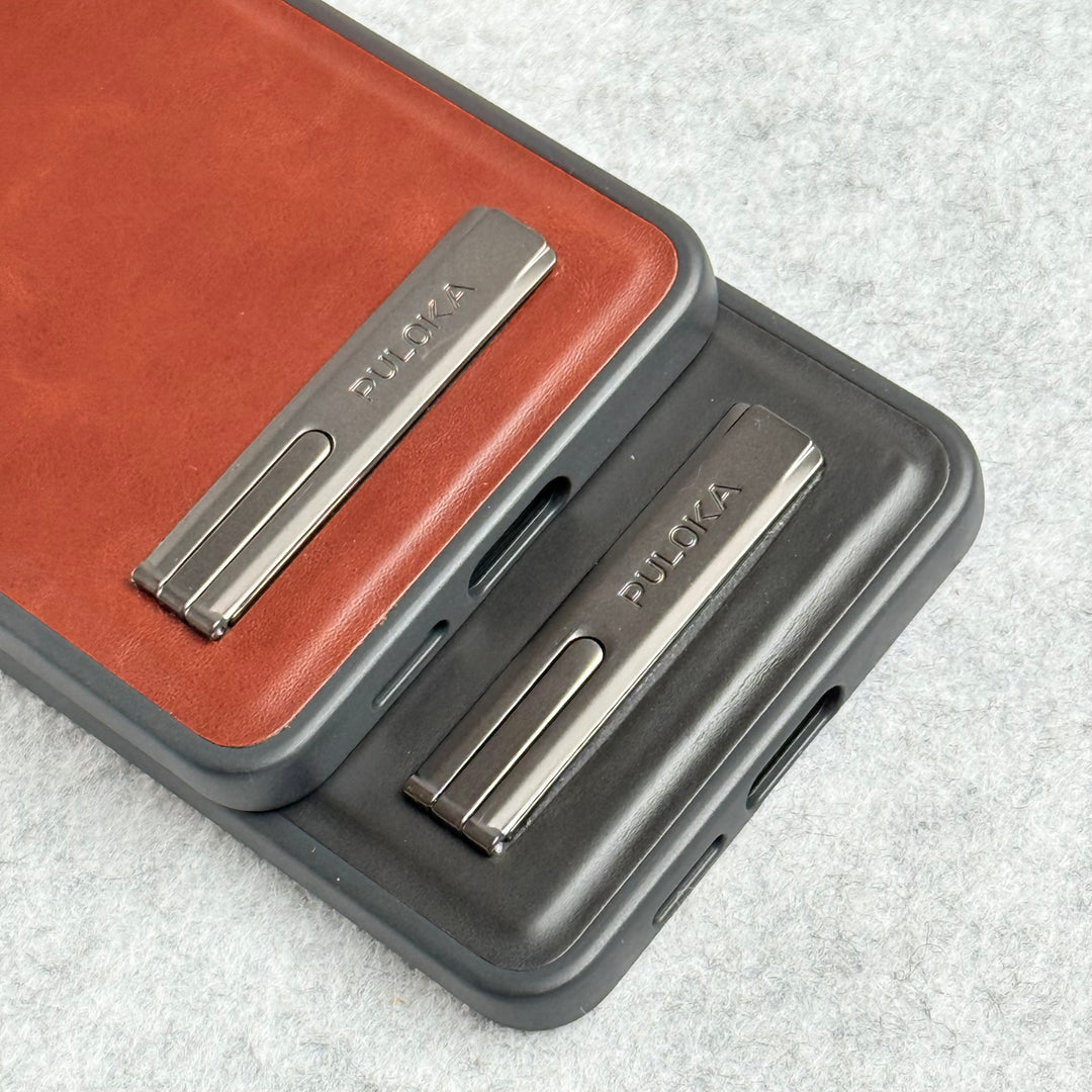 Samsung Galaxy S25 Edge PU Leather Inbuilt Stand Case Cover