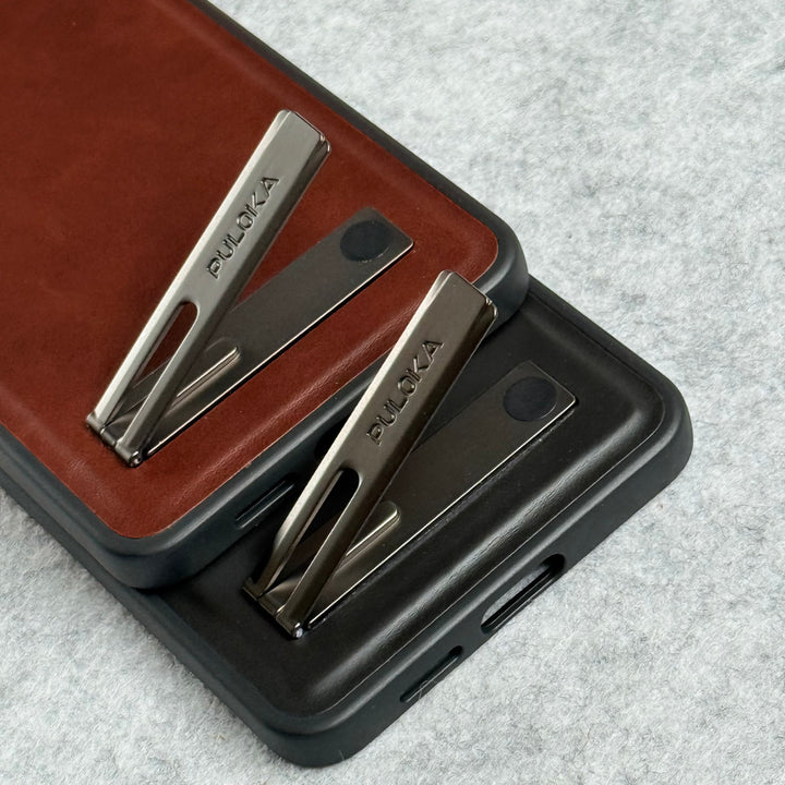 Samsung Galaxy S25 Edge PU Leather Inbuilt Stand Case Cover