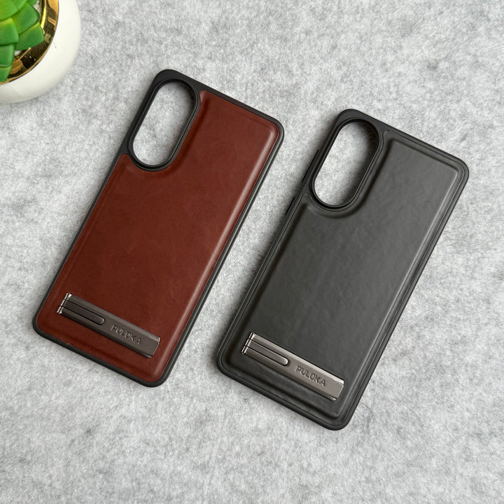 Samsung Galaxy S25 Edge PU Leather Inbuilt Stand Case Cover