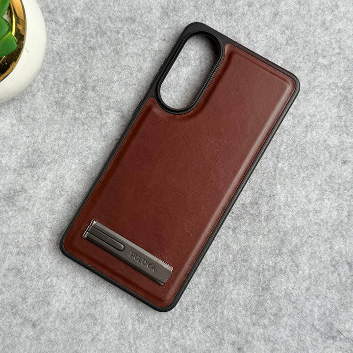 Samsung Galaxy S25 Edge PU Leather Inbuilt Stand Case Cover