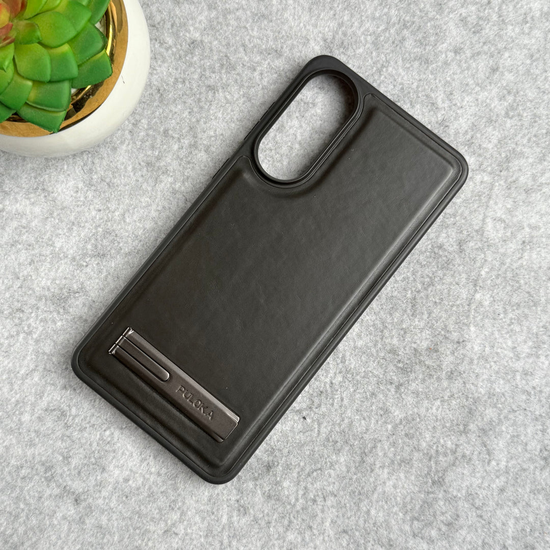 Samsung Galaxy S25 Edge PU Leather Inbuilt Stand Case Cover