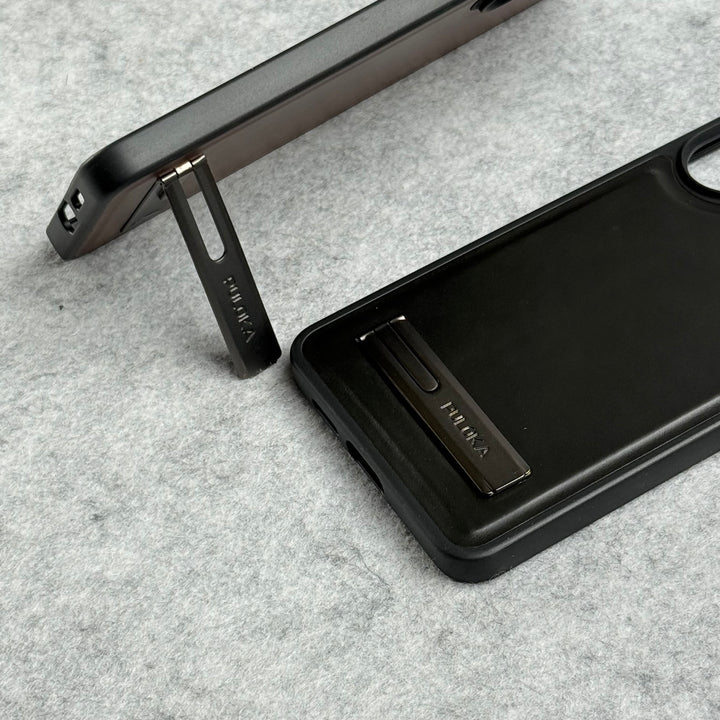 Samsung Galaxy S25 Edge PU Leather Inbuilt Stand Case Cover
