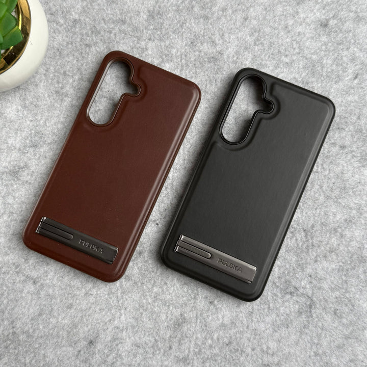 Samsung Galaxy S25 Full PU Leather Inbuilt Stand Case Cover