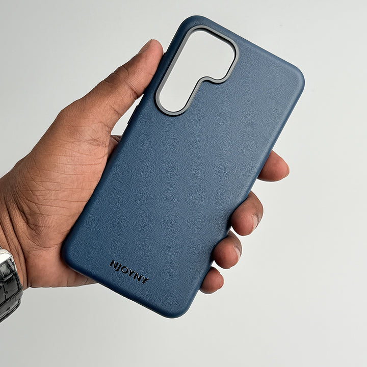 Samsung Galaxy S25 Leather Case With Alloy Camera Bumper