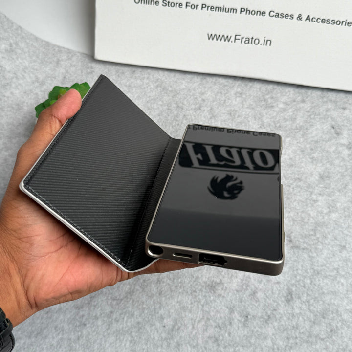 Samsung Galaxy S25 Ultra Flip Leather Bracket Card Holder Kick Stand Case