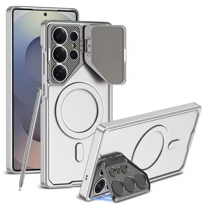 Samsung Galaxy S25 Ultra Lens Protection Fully Metal Bracket Hard Shell Case