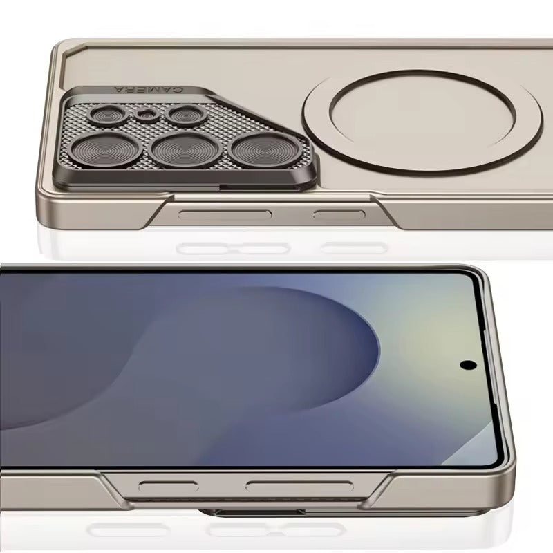 Samsung Galaxy S25 Ultra Lens Protection Fully Metal Bracket Hard Shell Case
