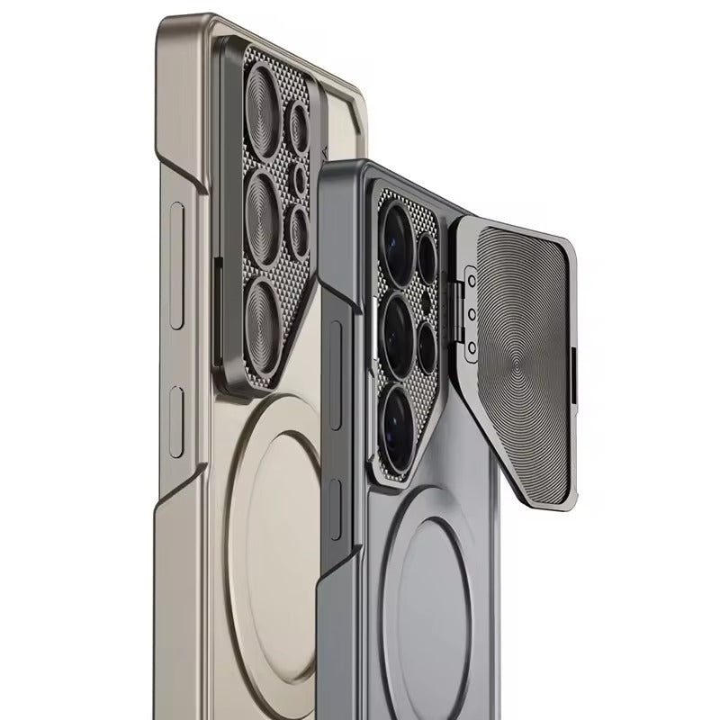 Samsung Galaxy S25 Ultra Lens Protection Fully Metal Bracket Hard Shell Case