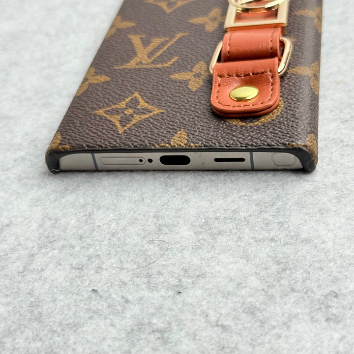 Samsung Galaxy S25 Ultra Luxury Brand Strap Holder Cover