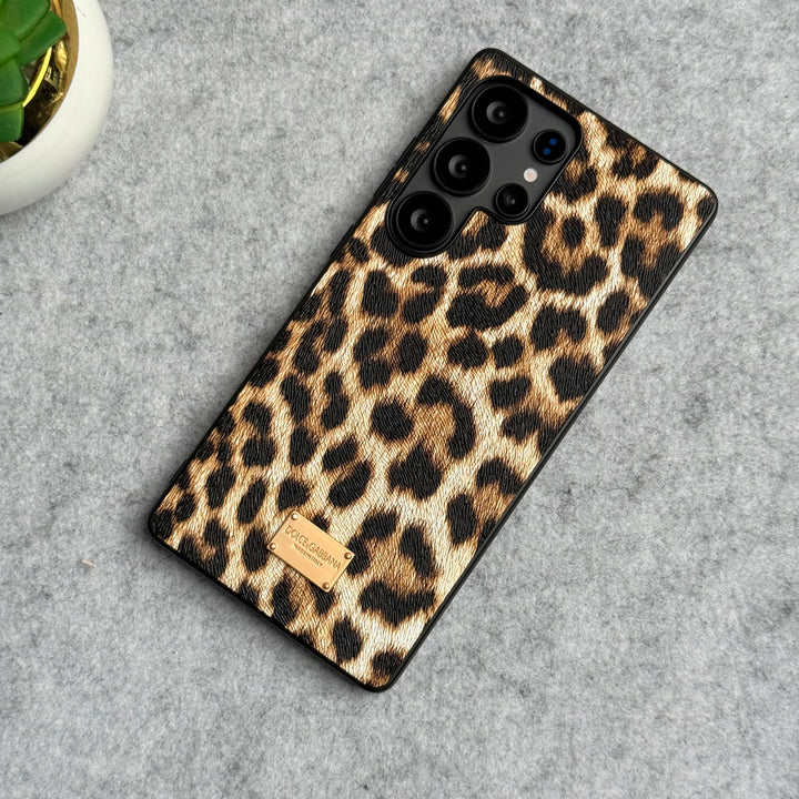 Samsung Galaxy S25 Ultra Luxury DG Leopard Pattern Case Cover