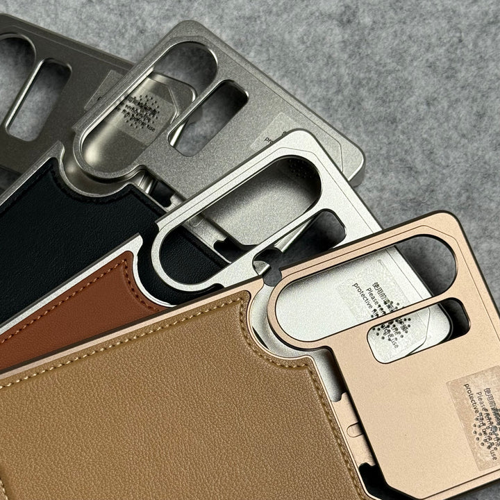 Samsung Galaxy S25 Ultra Premium Metallic AeroFLex Aluminium Stitch Leather Case