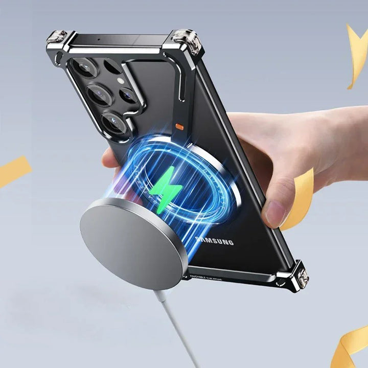 Samsung Galaxy S25 Ultra Z Shape Aluminum Metal Rotating Kickstand Frameless Design
