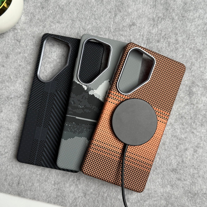 Samsung Galaxy Ultra Series Carbon Fiber Texture Aramid Design Hard Pc MagSafe Case Cover