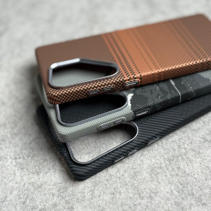 Samsung Galaxy Ultra Series Carbon Fiber Texture Aramid Design Hard Pc MagSafe Case Cover