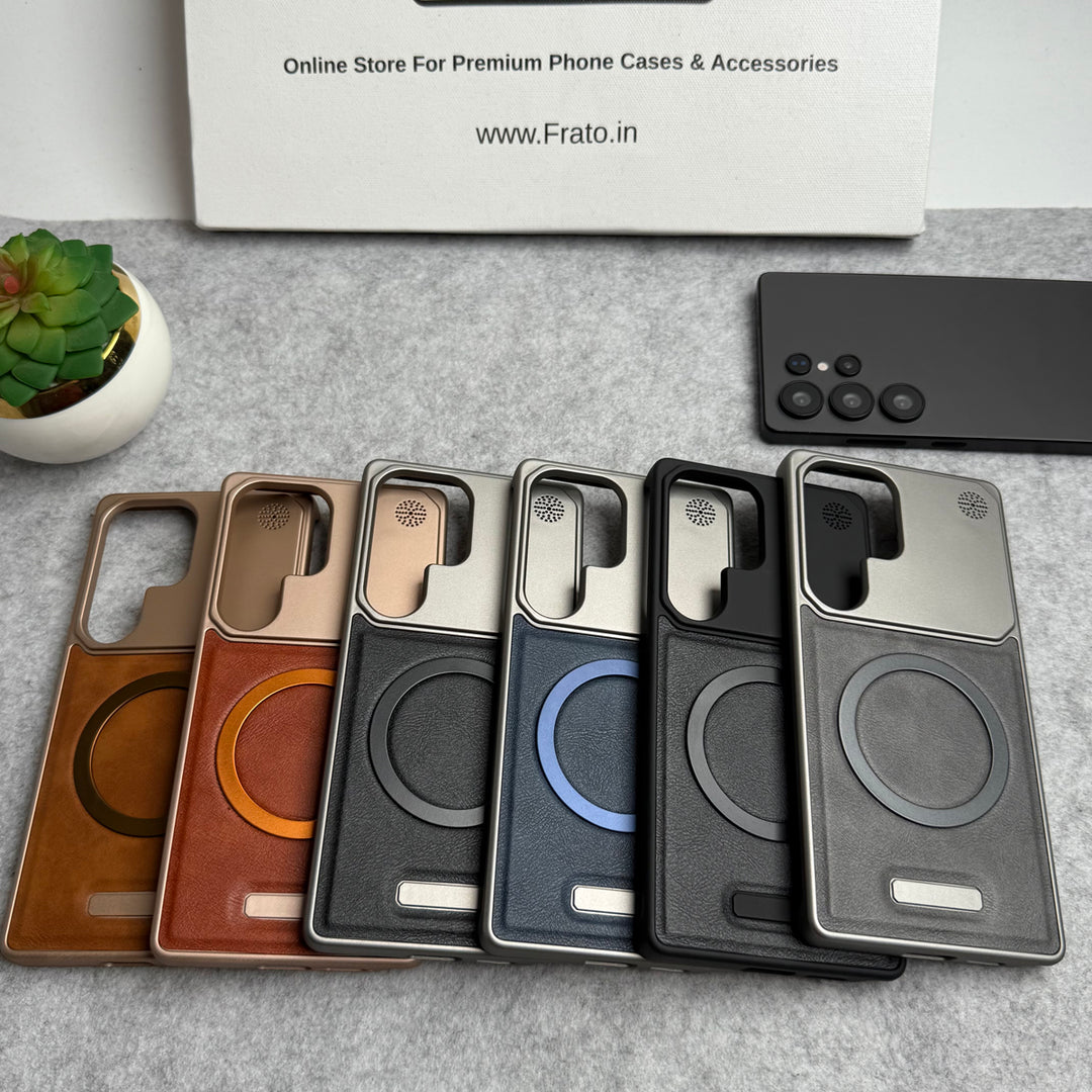 Samsung Galaxy Ultra Series Frameless PU Leather Case Cover