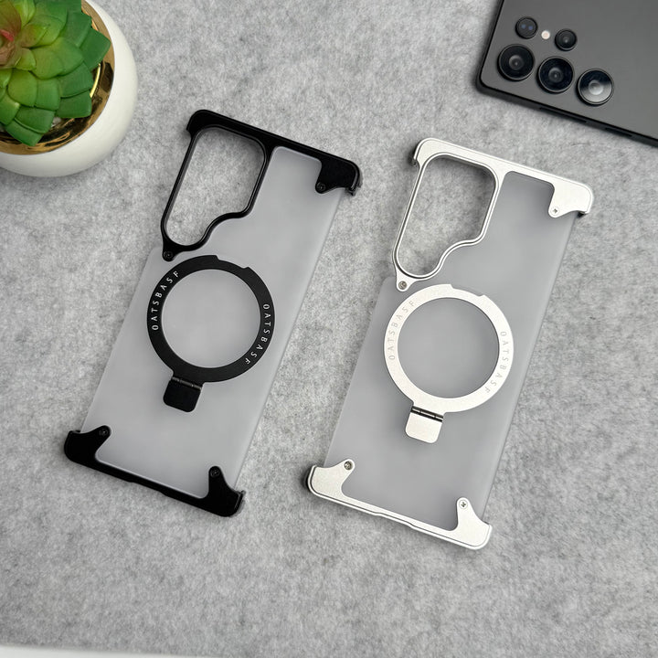 Samsung Galaxy Ultra Series Frosted Frameless Metal Kickstand Case
