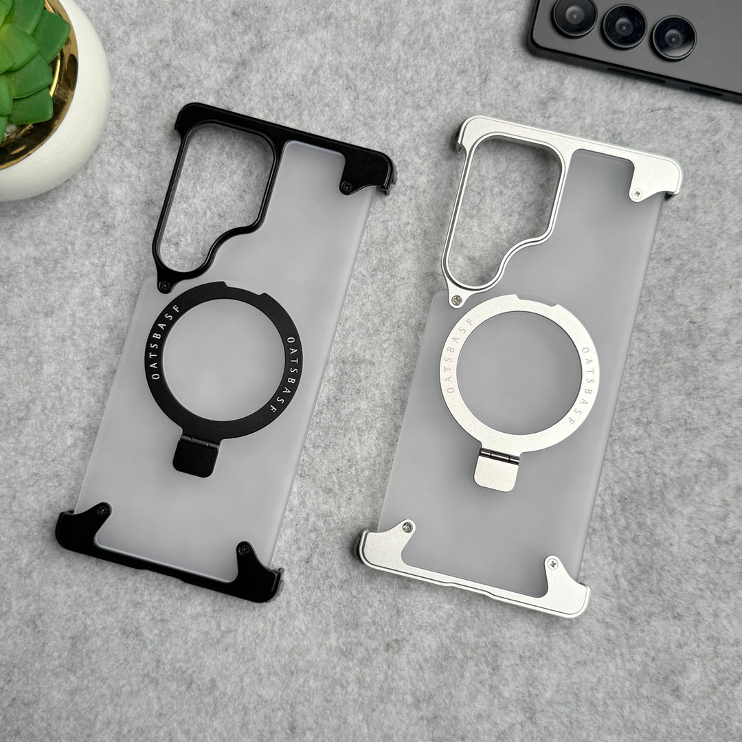 Samsung Galaxy Ultra Series Frosted Frameless Metal Kickstand Case