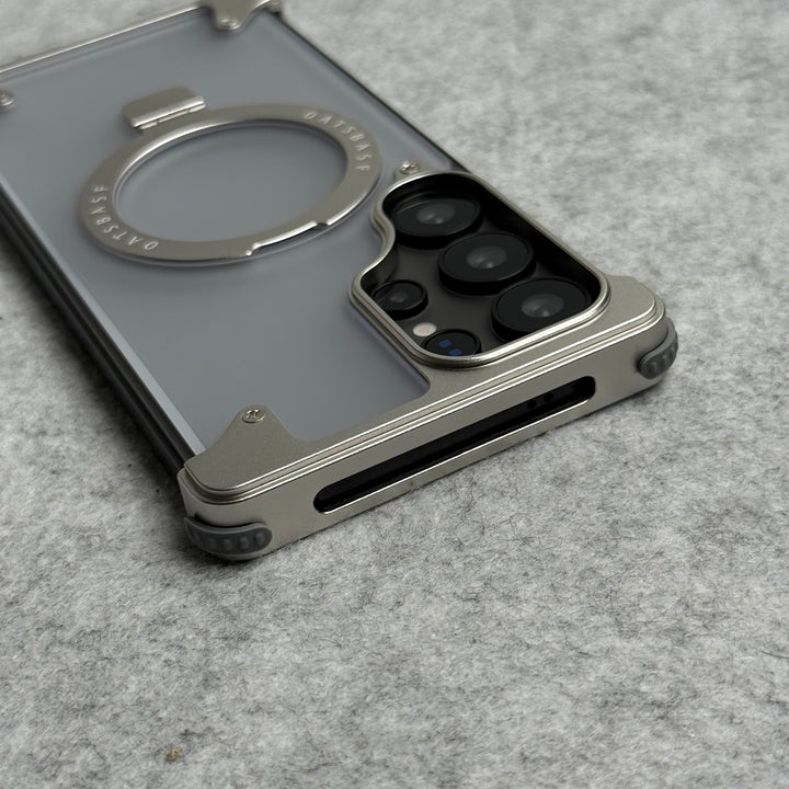 Samsung Galaxy Ultra Series Frosted Frameless Metal Kickstand Case