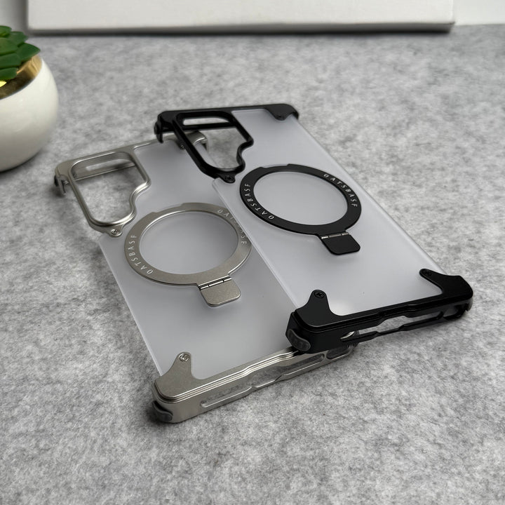 Samsung Galaxy Ultra Series Frosted Frameless Metal Kickstand Case