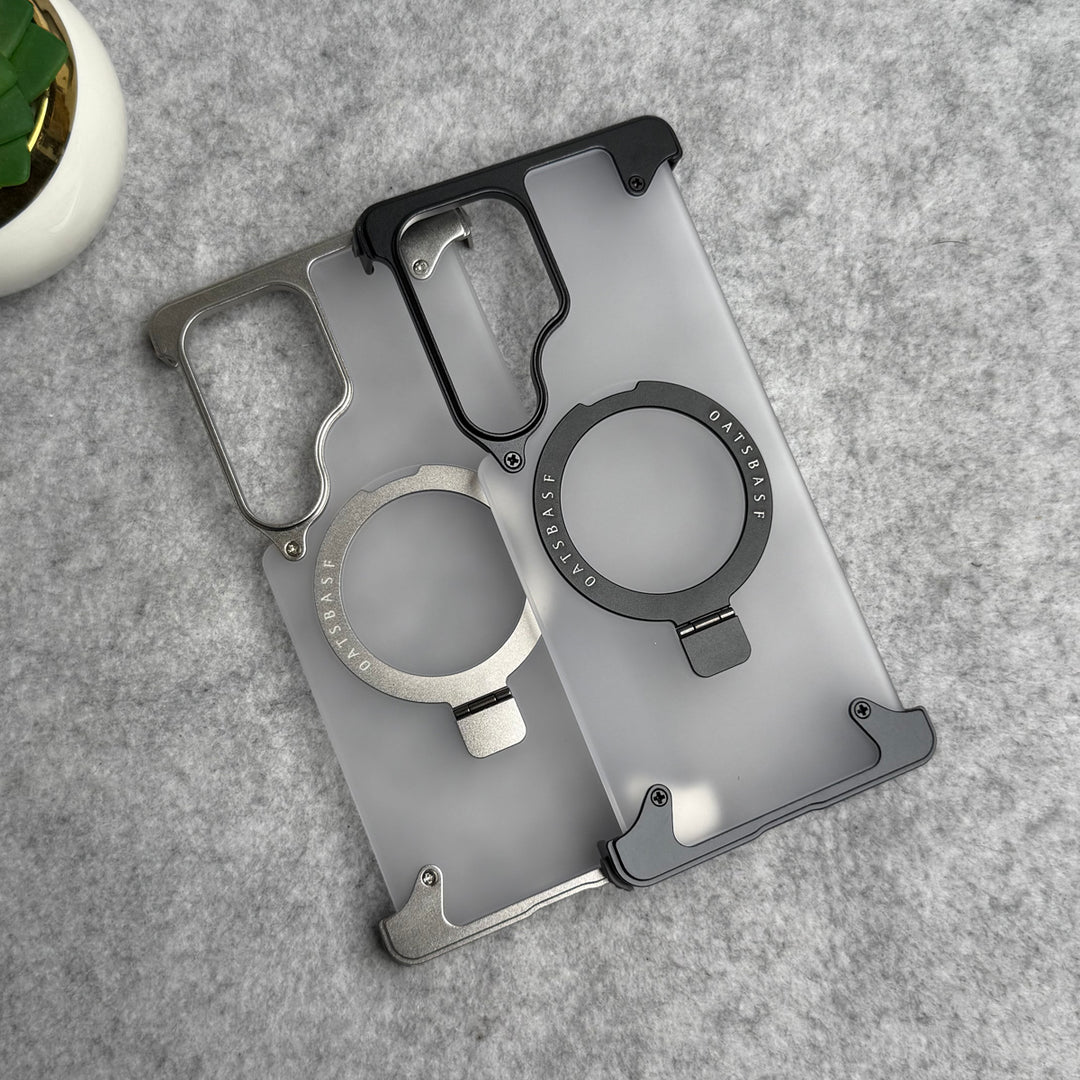 Samsung Galaxy Ultra Series Frosted Frameless Metal Kickstand Case