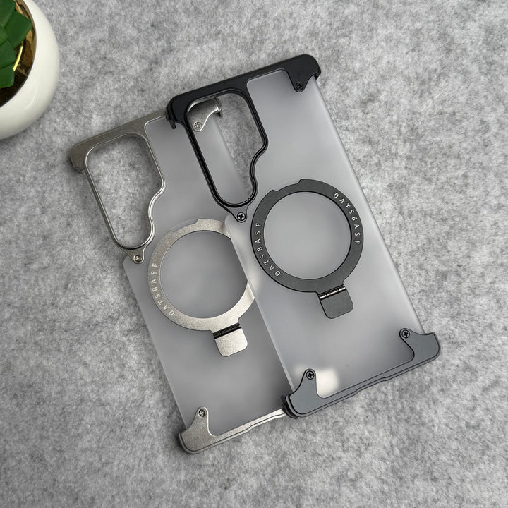 Samsung Galaxy Ultra Series Frosted Frameless Metal Kickstand Case