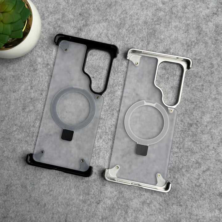 Samsung Galaxy Ultra Series Frosted Frameless Metal Kickstand Case