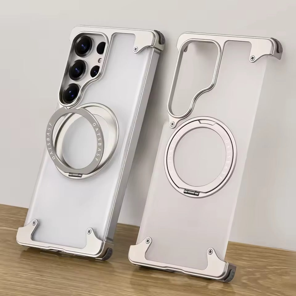 Samsung Galaxy Ultra Series Frosted Frameless Metal Kickstand Case